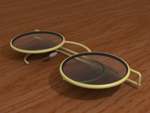 vintage glasses Model 3D