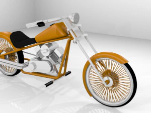 old school chopper 3D Model