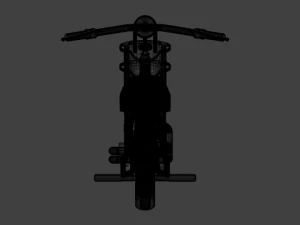 old school chopper 3D Model