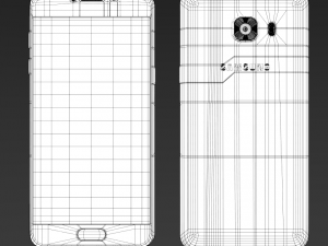 samsung galaxy c5 3D 模型