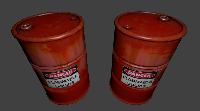 metal barrel 3D 模型 .c4d .max .obj .3ds .fbx .stl .blend