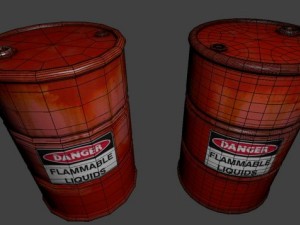 metal barrel 3D 模型