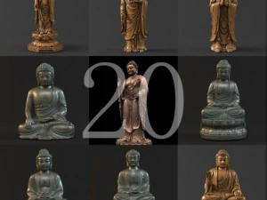 20 sakyamuni buddha 3D Model