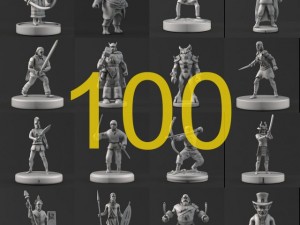 100 myth and ancient people sculpture collection 3 Model 3D