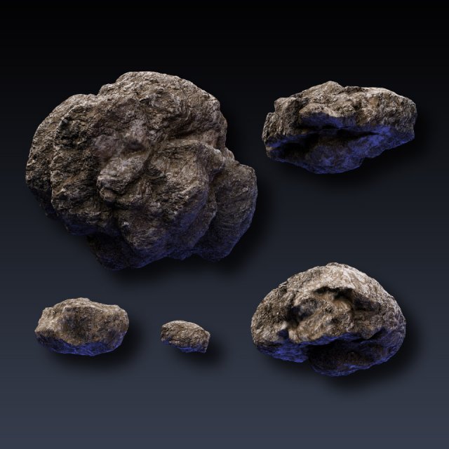 rock collection 01 3D Model .c4d .max .obj .3ds .fbx .stl .blend 