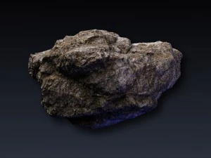 बड़ी चट्टान 3D मॉडल