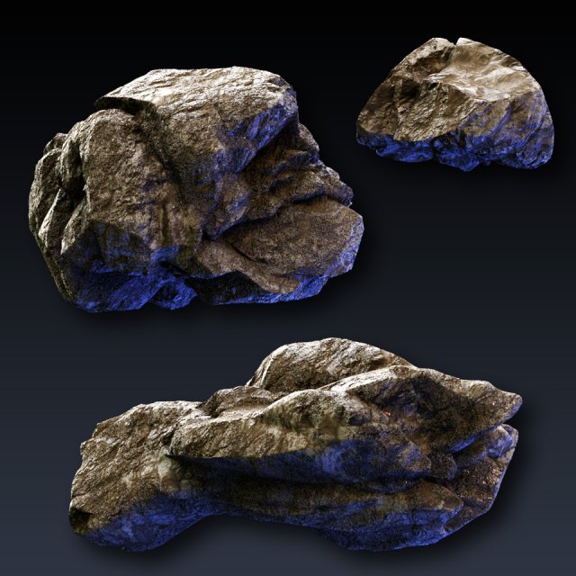 rock collection 02 Model 3D .c4d .max .obj .3ds .fbx .stl .blend 