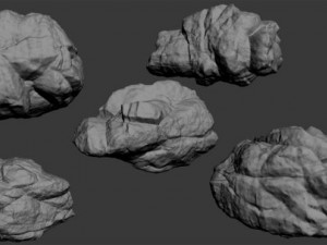 rock collection 02 Model 3D