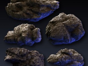 rock collection 02 Model 3D