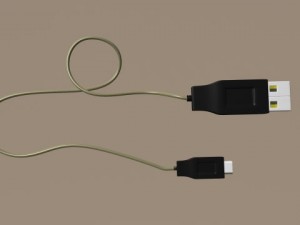 usb connector with mobile 3D Model
