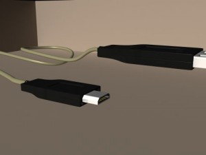usb connector with mobile 3D Model