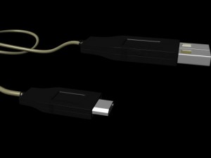 usb connector with mobile 3D Model