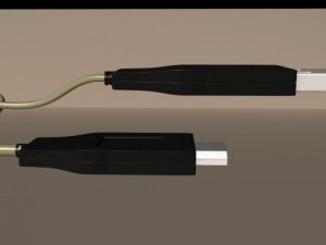 usb connector with mobile 3D Model