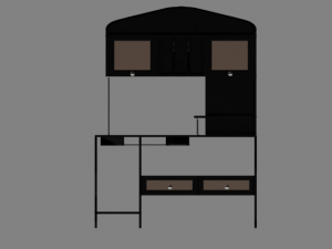 computer table 3D Model
