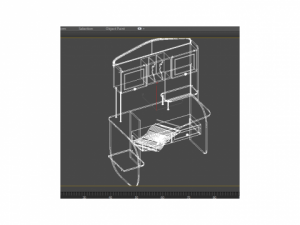 computer table 3D Model