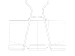 binder clip 3D Model