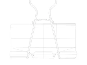 binder clip 3D Model