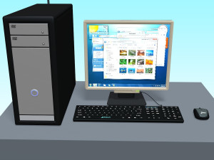 computer Modèle 3D
