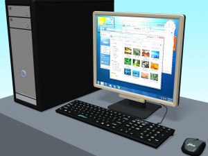 computer 3D Model