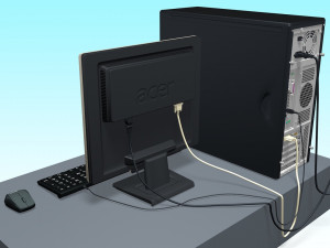 computer 3D Model
