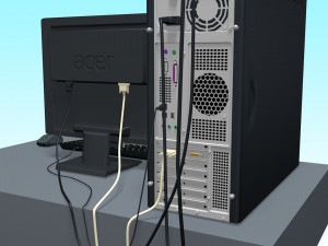 computer 3D Model