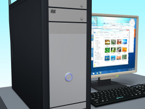 computer 3D Model