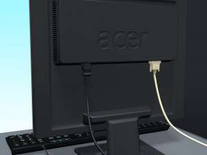 computer 3D Model