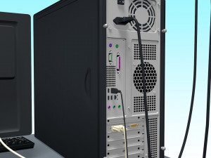 computer 3D Model
