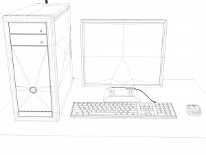 computer 3D Model