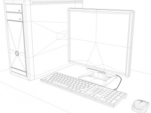 computer 3D Model