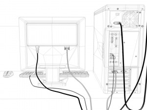 computer 3D Model
