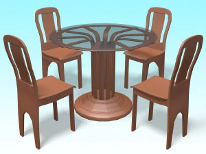 Mesa de jantar Modelo 3D