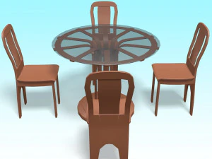 mesa de cena Modelo 3D