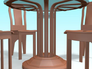 mesa de cena Modelo 3D