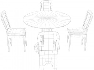 Dinner table Model 3D