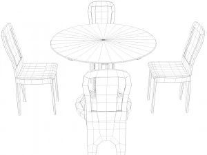 mesa de cena Modelo 3D