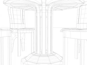 mesa de cena Modelo 3D