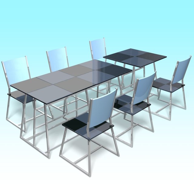Dinner table 3D Модель .c4d .max .obj .3ds .fbx .stl .blend 