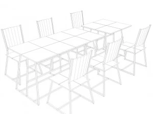 Mesa de jantar Modelo 3D