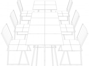 Dinner table 3D Модель