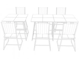 Mesa de jantar Modelo 3D