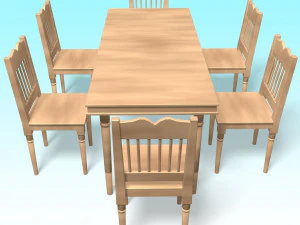 Mesa de jantar Modelo 3D