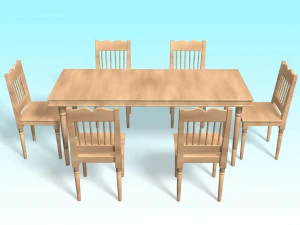 Mesa de jantar Modelo 3D