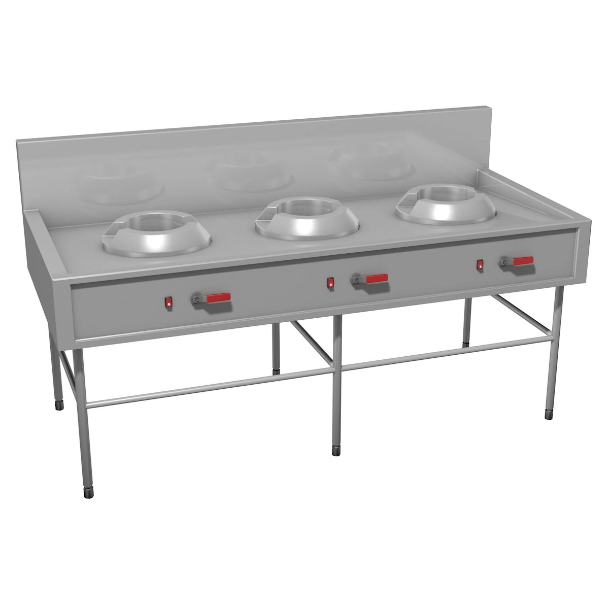 gas stove 3D Model .c4d .max .obj .3ds .fbx .stl .blend 