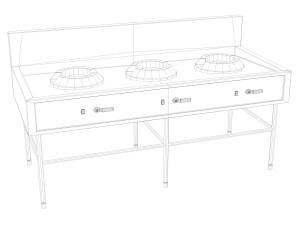 gas stove 3D Model