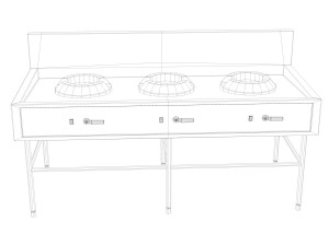 gas stove 3D Model