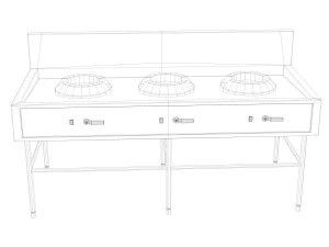 gas stove 3D Model
