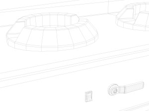 gas stove 3D Model