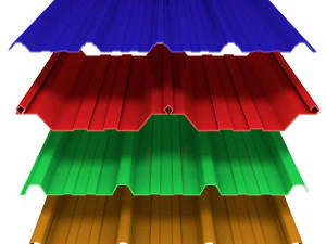 chapa met&aacute;lica para telhado Modelo 3D