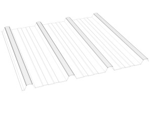 metal roof sheet 3D Model